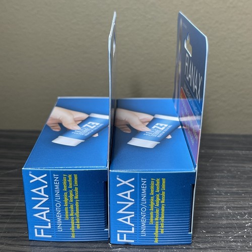 2 pack Flanax Anti-Inflammatory Muscle Pain Liniment 1 oz each lot Exp 08/2025 - Picture 4 of 9