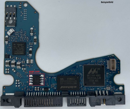 Seagate PCB Logic Board - Circuit Board - 100809471 REV A - Picture 2 of 2