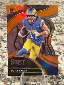 2023 Panini Select Puka Nacua /399 Club Level RC Orange Die Cut Rookie Rams SP