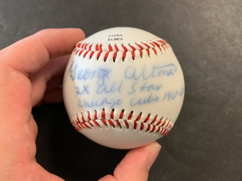 GEORGE ALTMAN HANDSIGNIERT BESCHRIFTET RAWLINGS BASEBALL MIT HALTER JSA/COA AA 11622 - Bild 3 von 8