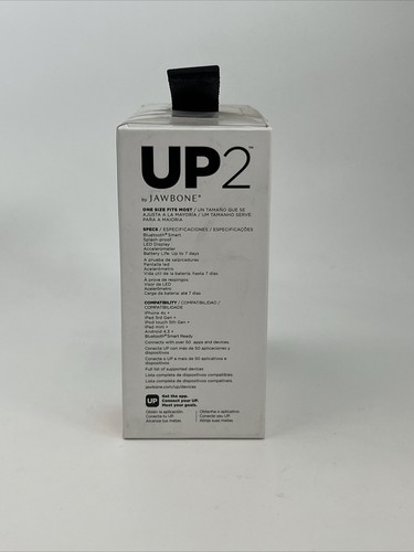 UP2 by Jawbone Sleep and Activity Fitness Tracker Bluetooth Wristband Black - Picture 2 of 3