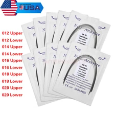 10 Bolsas Arcos de Dental Ortodoncia Redondos Niti Arco de Alambre Su Arch Wire