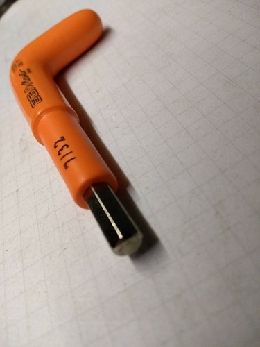 Llave llave hexagonal 7/32" Hexagonal Allen, EGA Master 73027 aislada 1000v - Imagen 2 de 3