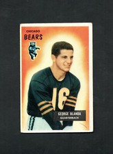 1955 Bowman George Blanda #62 -- Chicago Bears
