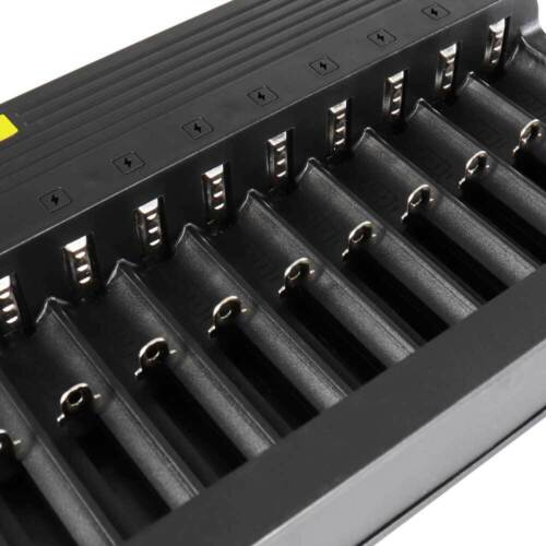 10 Slot Smart Charger 3.7V Li-Ion Charging For 26650 18650 16340 14500 Battery - Picture 6 of 9