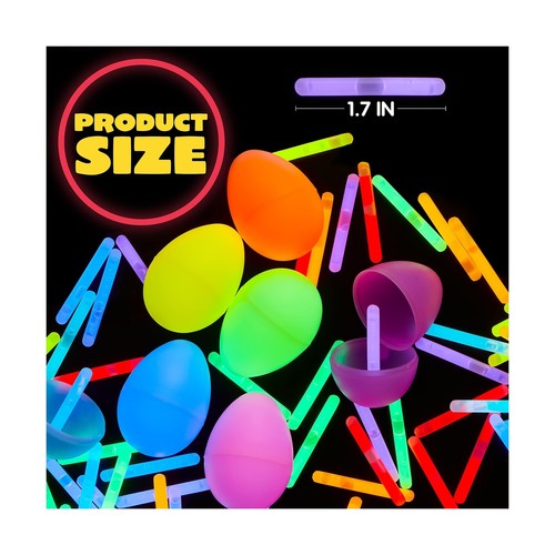 JOYIN 100 Mini Glow Sticks(1.7"), 8 Colors Small Glow, Glow in The Dark Hallo... - Picture 6 of 10