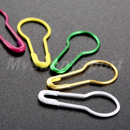 100pcs Metal Pins Gourd Shape Clip Knitting Stitch Holder Marker Tag Parts - Picture 9 of 11