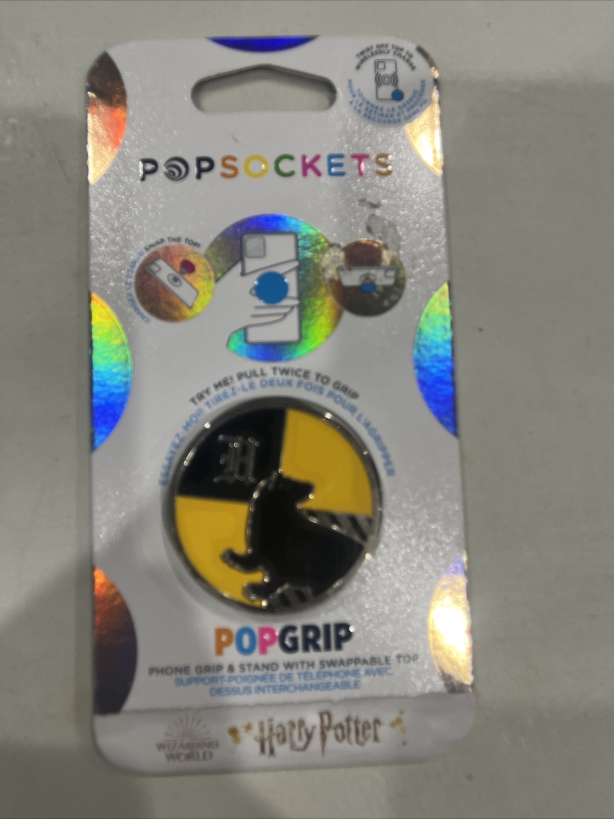 Harry Potter Hufflepuff Crest Popsocket PopGrip Phone Stand Grip Holder Hogwarts-image