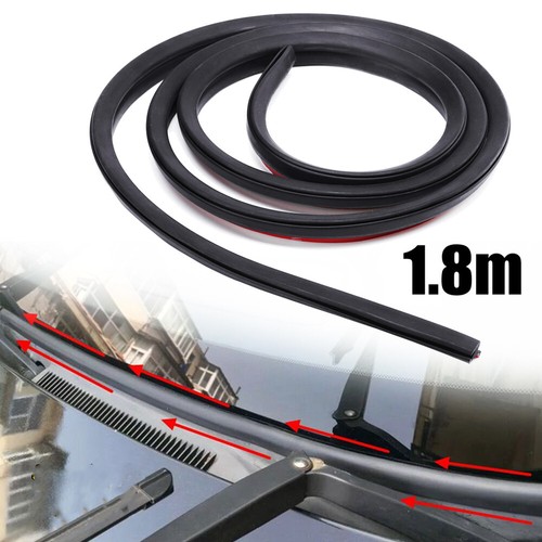 1× Car Accessories Front Windshield Panel Rubber Seal Strip Sealed Moulding Trim - Foto 4 di 12