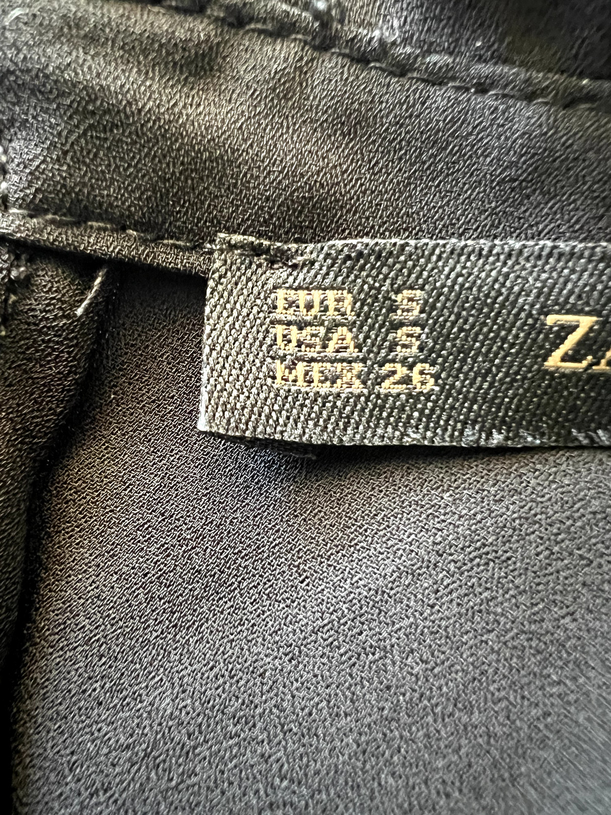 ZARA BASIC Black Button Up Long Sleeve Sheer Blou… - image 6