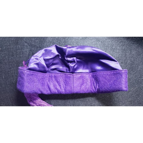 Vintage Loyal Order Of Moose Purple Fez Hat By The C.E. Ward Co. Size 7 - Picture 5 of 5