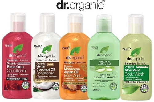 Dr Organic Bioactive Skincare Aloe Vera, Charcoal Moroccan Argan Oil Travel Size - Picture 1 of 24