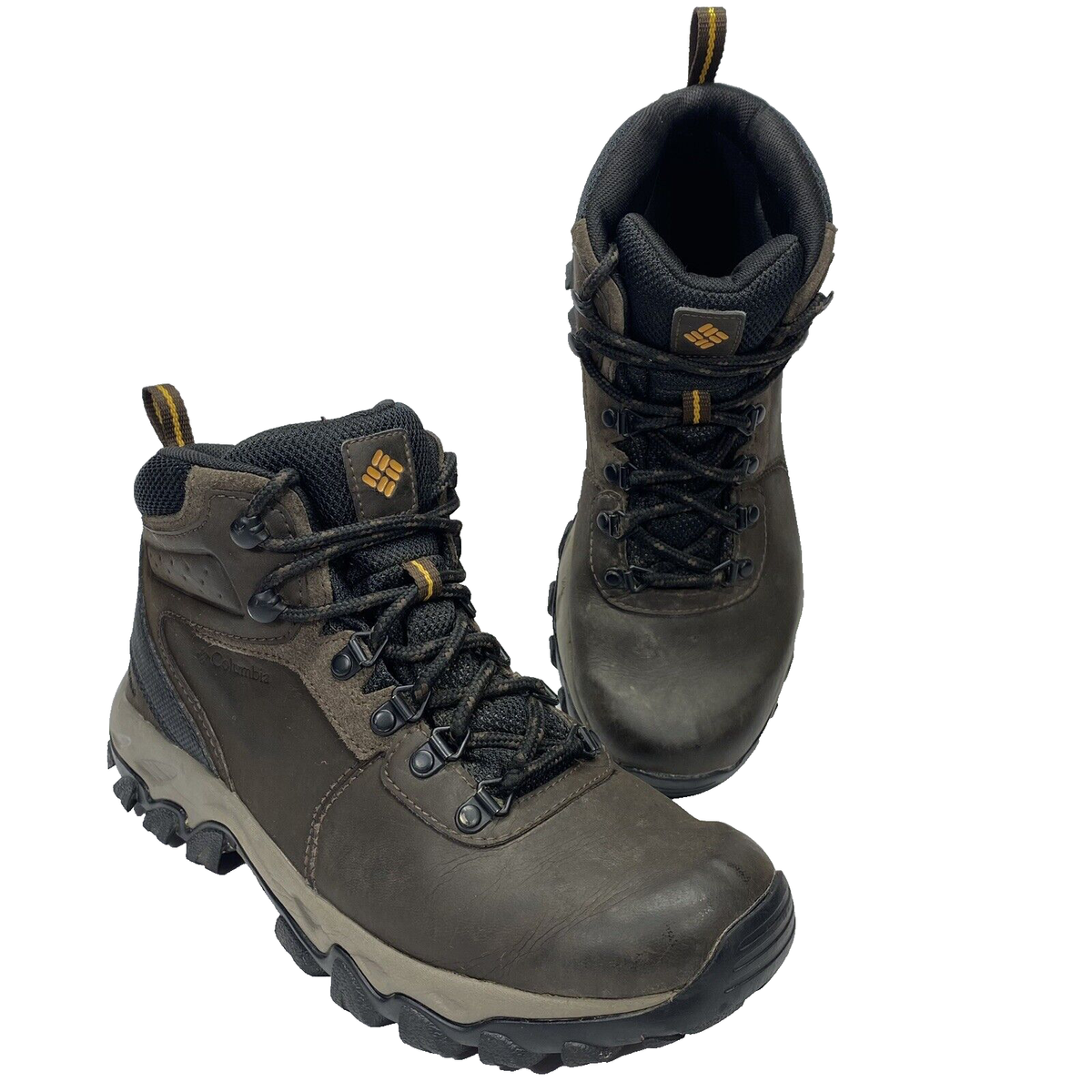 Columbia Men's BM3970-231 Brown Leather Lace Up Hiking Waterproof