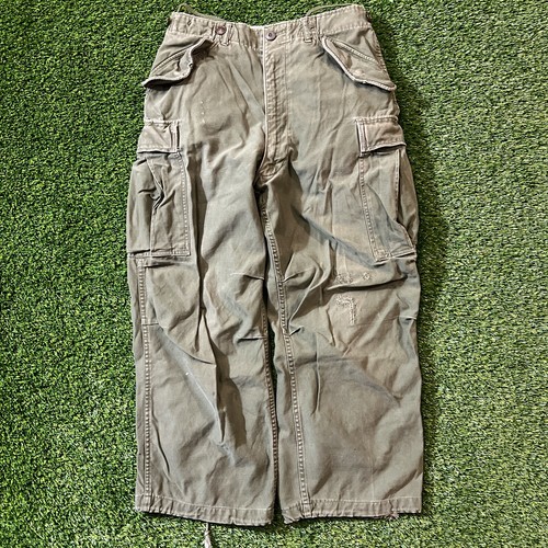 M-1951 FIELD PANTS SMALL SHORT U.S MILITARY ORIGINAL 1952 OD GREEN