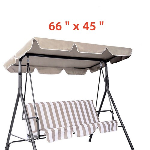 Waterproof Swing Canopy Cover UV Protection Patio Swing Top Replacement Shade - Picture 6 of 17