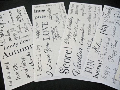 Title stickers Gazebo, Chalet, Divine, Creative Memories, choices - Picture 24 of 48