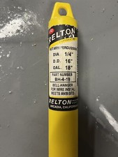 NEW RELTON 1/4" SHANK 16" LONG ROTARY MASONARY DRILL BIT BELL HANGER BH-4-18