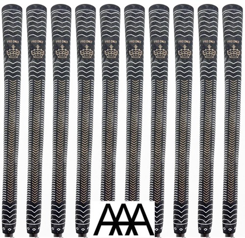 Golf Pride CROWN Golf Grips [QTY 10] PRO ONLY Black Mens Undersize 56 Womens NEW - Picture 1 of 3