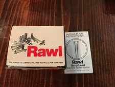 100 New Rawl Scru-Leads 6-8 X 1 Inch, Macine Screw Anchor