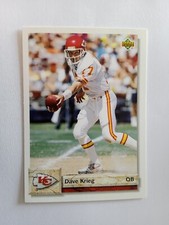 1992 FOOTBALL DAVE WAR UPPER DECK CARD n 508 EXCELLENT