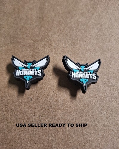 Croc Charms Basketball Charlotte Hornets 2 pieces USA SELLER BB8