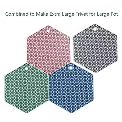 Colinda Silicone Dish and Cup Drying Mat - Extra Large Trivet for