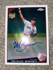 2009 Topps Chrome #229 Red Sox Michael Bowden Rookie Autograph