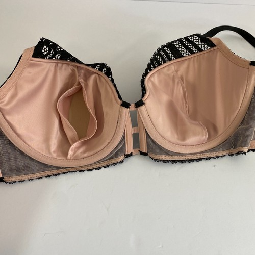 Sujetador Victorias Secret Forrado Talla 36D Negro Rosa Con Aros - Imagen 4 de 5