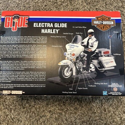 NUEVA MOTOCICLETA HARLEY DAVIDSON 2001 HASBRO GI JOE ELECTRA GLIDE CON FIGURA DE 12" - Imagen 5 de 7