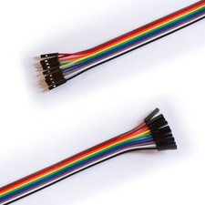 10 x Jumper Kabel 2.54mm 1p-1p - 20cm - Steckbr&uuml;cken - alle Sorten!!! - Qualit&auml;t