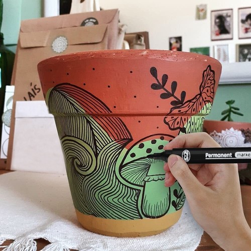 24 x große Permanent Marker Stifte 2 mm Kugelspitze schnelltrocknende Tinte - rot, blau, schwarz - Bild 7 von 54