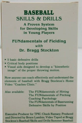 Baseball Skills & Drills Youth Instruction Techniques Bragg Stockton 1984 VHS - Picture 5 of 12