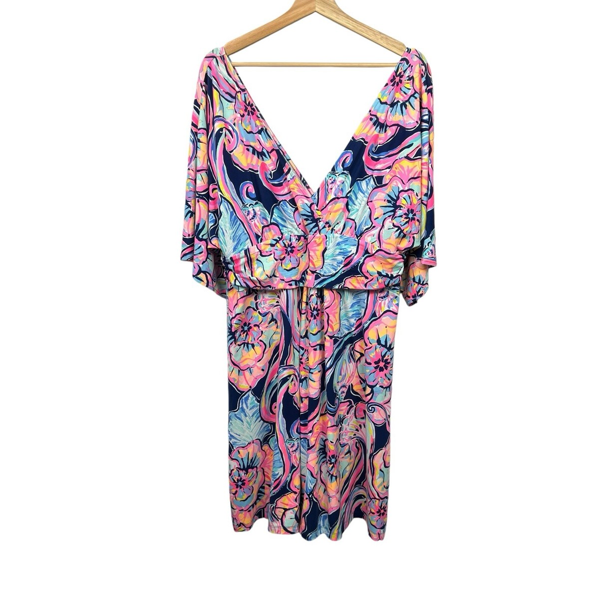 bright beach dress Women's Beach Shirt Dress Bright Blue main image 1