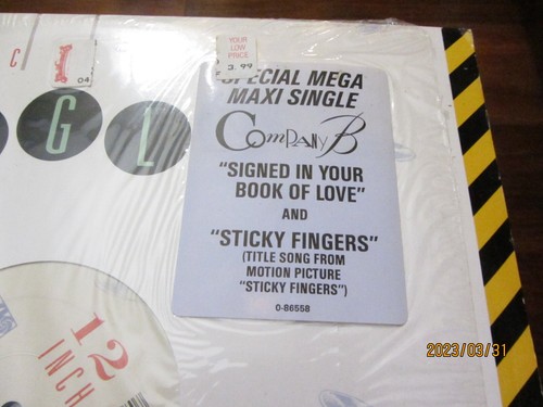 12" CLUB SINGLE - COMPANY B: STICKY FINGERS / SIGNED IN YOUR BOOK OF LOVE - Picture 2 of 2