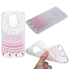 Henna Cover For Motorola Moto E4 Plus Phone Case Protection Silicone Sun White