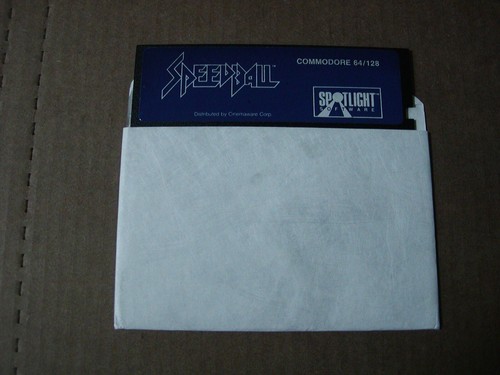 Commodore SPEEDBALL 5.25" Disk with Manual Tested Working by Spotlight - Photo 4/12