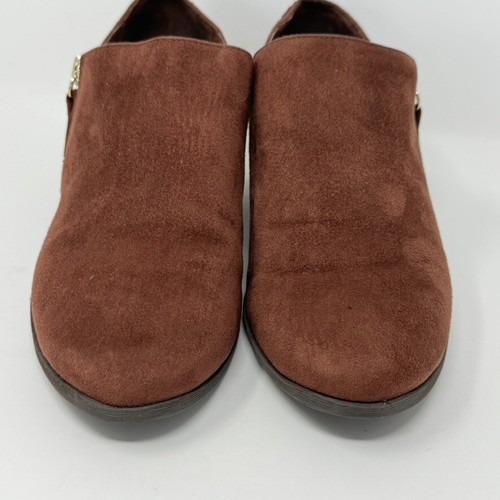 Botines Dr. Scholl's para mujer marrón imitación gamuza en relieve cómodos con cremallera lateral, talla 6,5 - Imagen 4 de 13