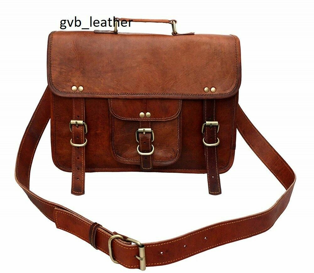 Bag Business Messenger Laptop Shoulder Briefcase Satchel Men Cunning Leather