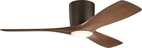 Kichler Volos 48 Inch Ceiling Fan with LED Light and Wall Control in Satin Natur - Picture 2 of 12