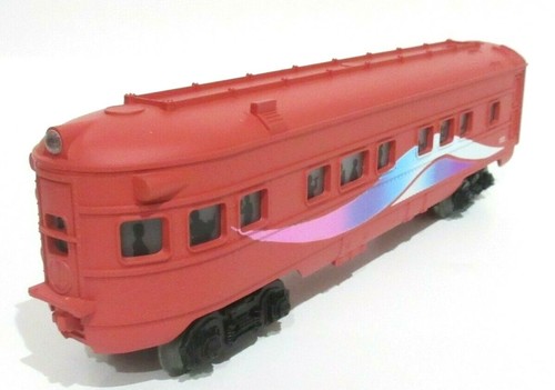 LIONEL TRAINS O SCALE ILLUMINATION OBSERVATION CAR w/FLAMES 6-15137 MADE IN USA - Picture 5 of 9