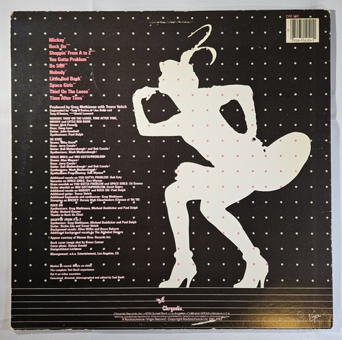 Toni Basil - Word of Mouth [1982 Terre Haute Press] [Used Vinyl Record LP] [B] - Picture 2 of 4