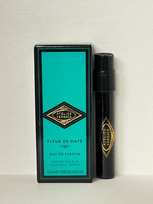2 X Versace Atelier Fleur De Mate EAU DE PARFUM Spray Travel Size Sample 1.5 ml