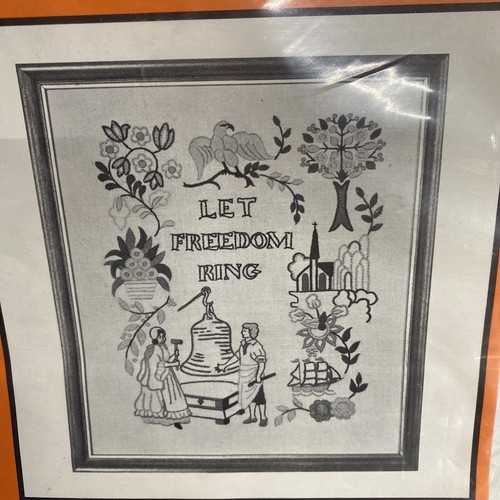 Vintage Needles ‘N Hoops Sampler Kit Freedom Sampler #191 Embroidery - Picture 2 of 4