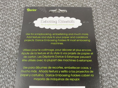 Cartella Darice Embossing Essentials 1218-04 angolo edera hobby artigianato scrapbooking - Foto 9 di 10