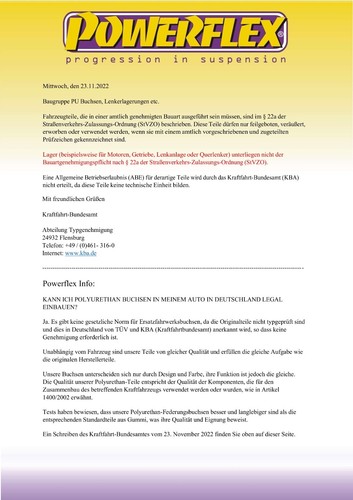 1 PU Buchse Powerflex Motorlager Drehmomentstütze Golf 7 8 A3 S3 TT Leon 85-831 - Bild 11 von 11