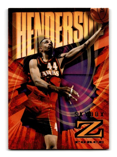 Alan Henderson 1996-97 SkyBox Z-Force #2 Atlanta Hawks NM-MINT