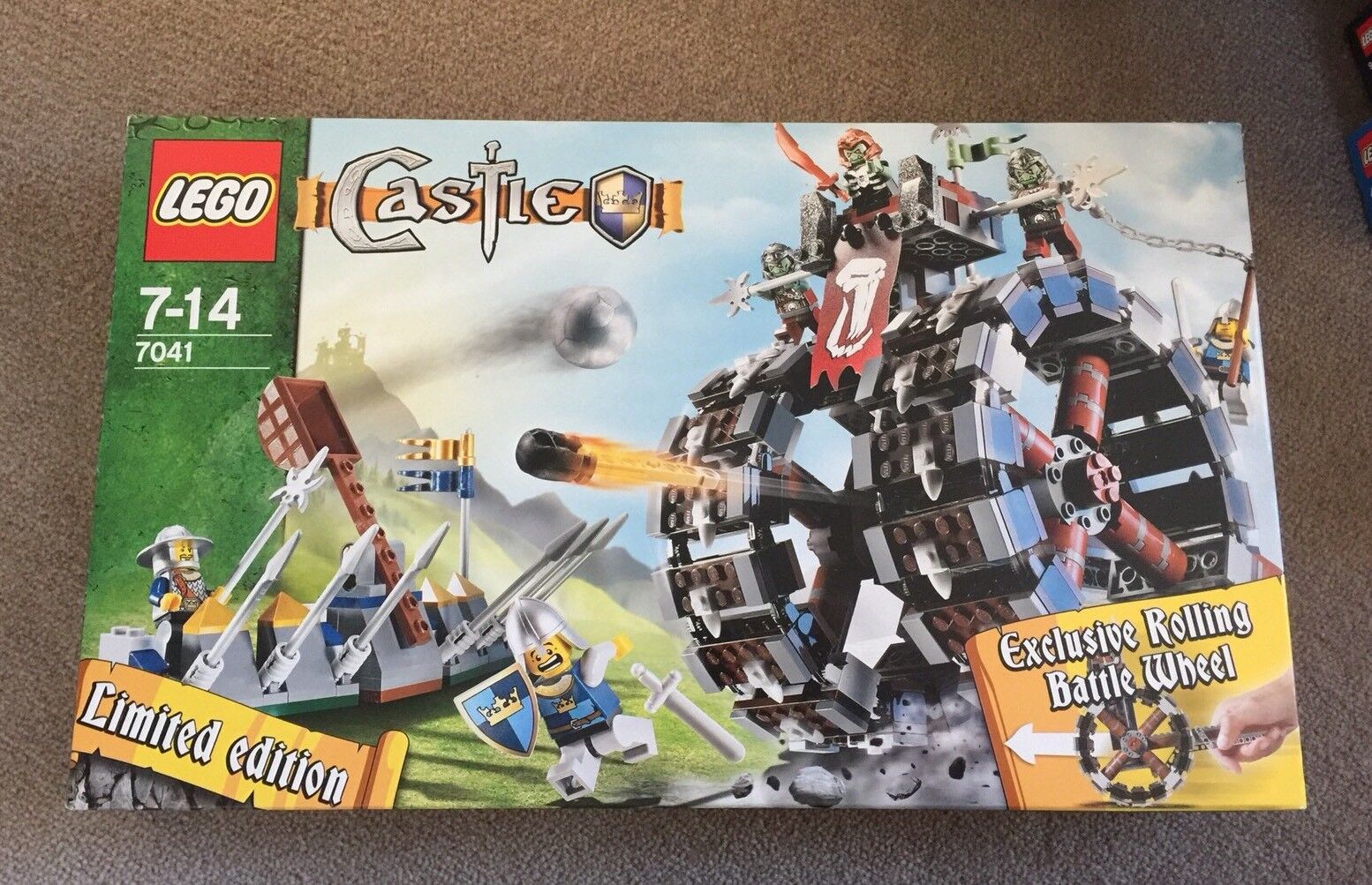 Begränsad ny in låda Lego 7011 Troll slåss hjul fantasi Orc Castle Knight Begränsad ny in låda Lego 7011 Troll slåss hjul fantasi Orc Castle Knight