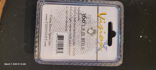 Vision-X 360-degree L.E.D. Amber Bulb part # HIL-3056A - new in package - Picture 2 of 2