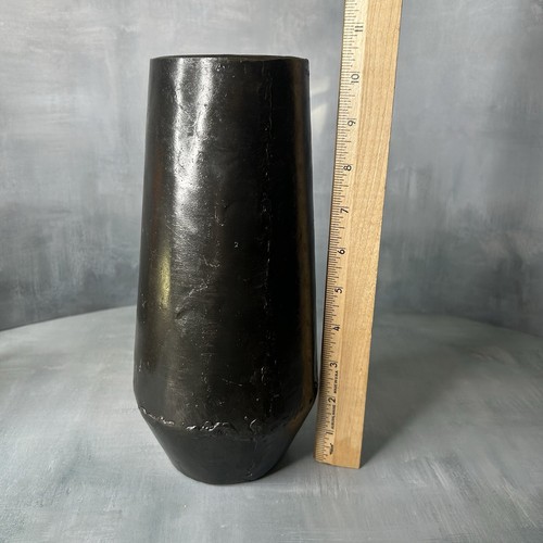 West Elm Recycled Metal Decorative Vase 10¼"h Made in Haiti - Picture 9 of 19
