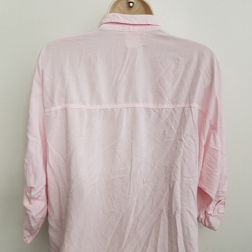 Sam Lavi La Vi Womens Top XS Button Up Pink Roll Tab Sleeve Anthropologie - Picture 5 of 7